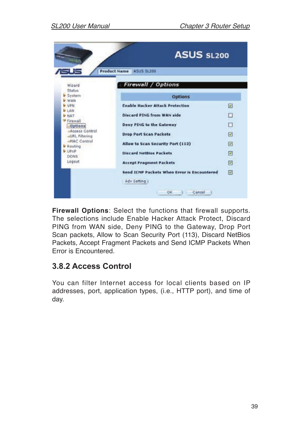 2 access control | Asus SL200 User Manual | Page 43 / 52