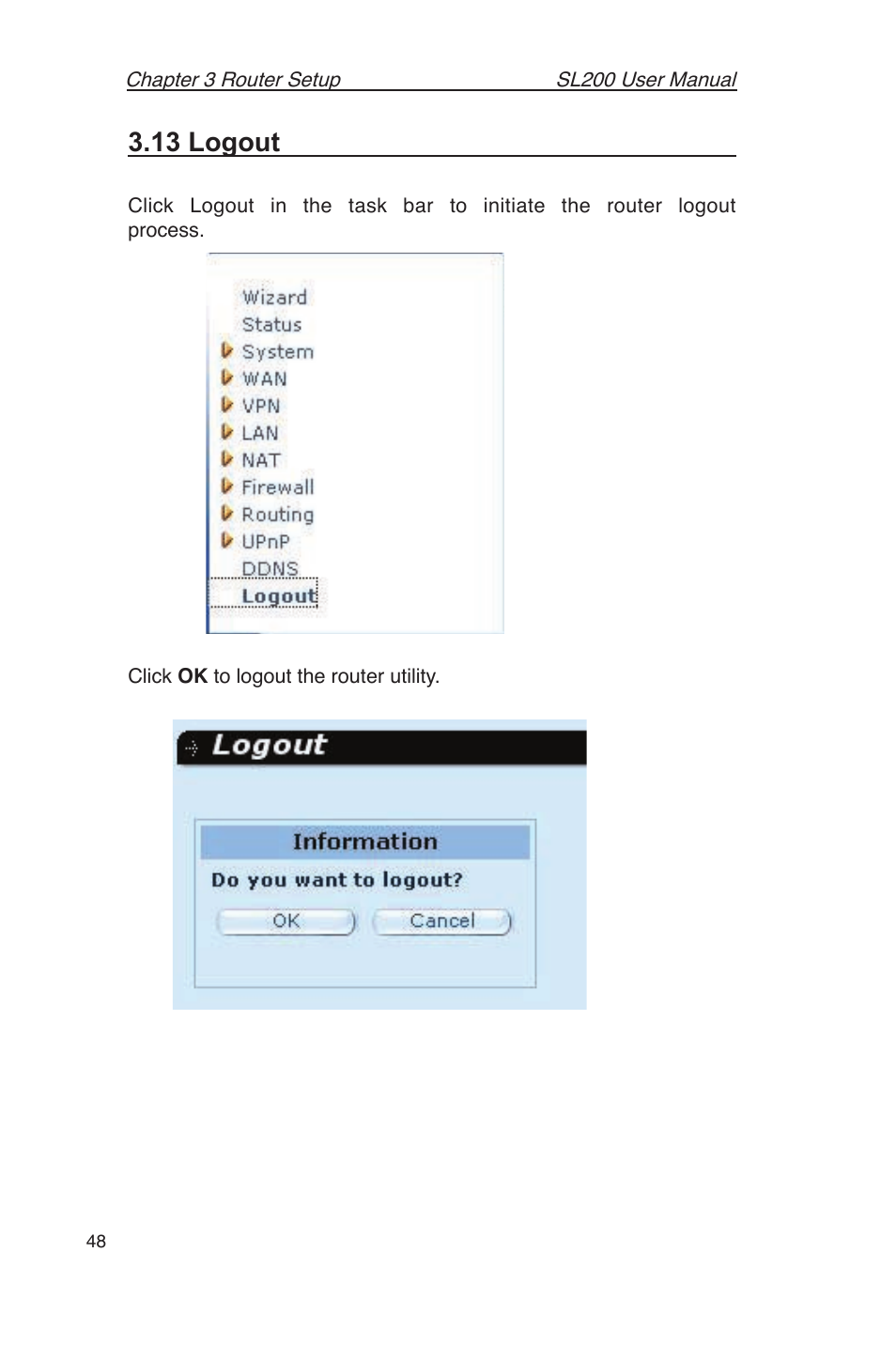 13 logout | Asus SL200 User Manual | Page 52 / 52