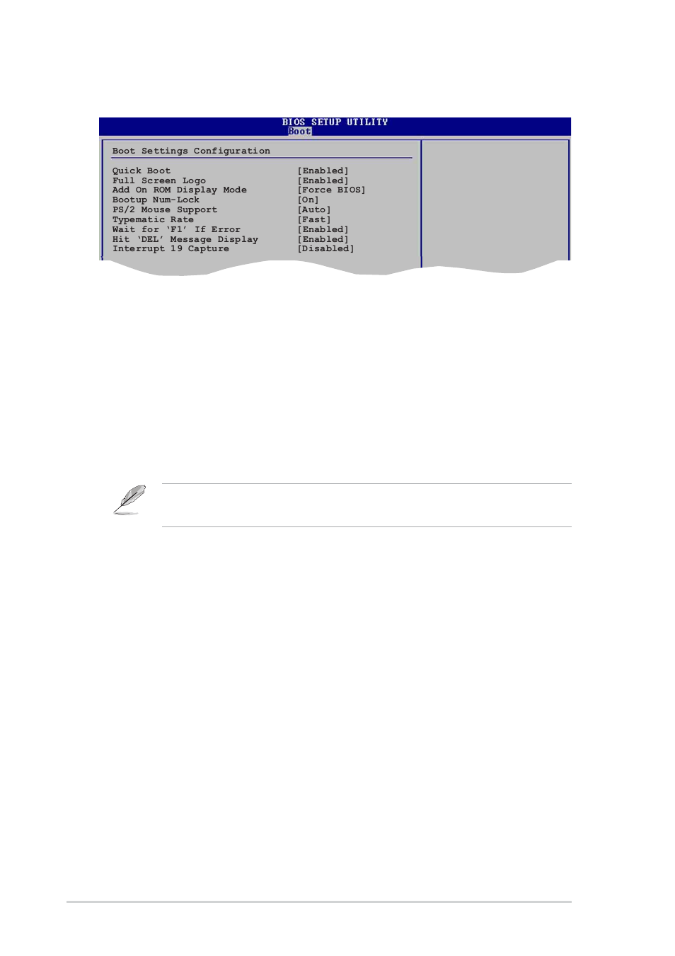 3 boot settings configuration, Quick boot [enabled, Full screen logo [enabled | Add on rom display mode [force bios, Bootup num-lock [on, Ps/2 mouse support [auto, Typematic rate [fast, 34 chapter 4: bios setup | Asus P4P800-E Deluxe User Manual | Page 104 / 143