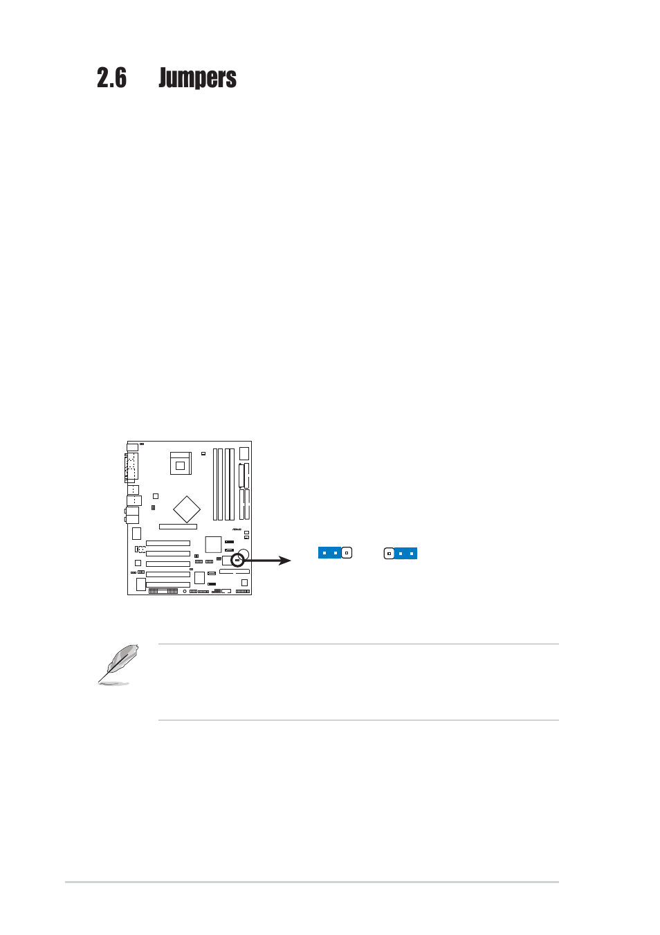 6 jumpers | Asus P4P800-E Deluxe User Manual | Page 42 / 143