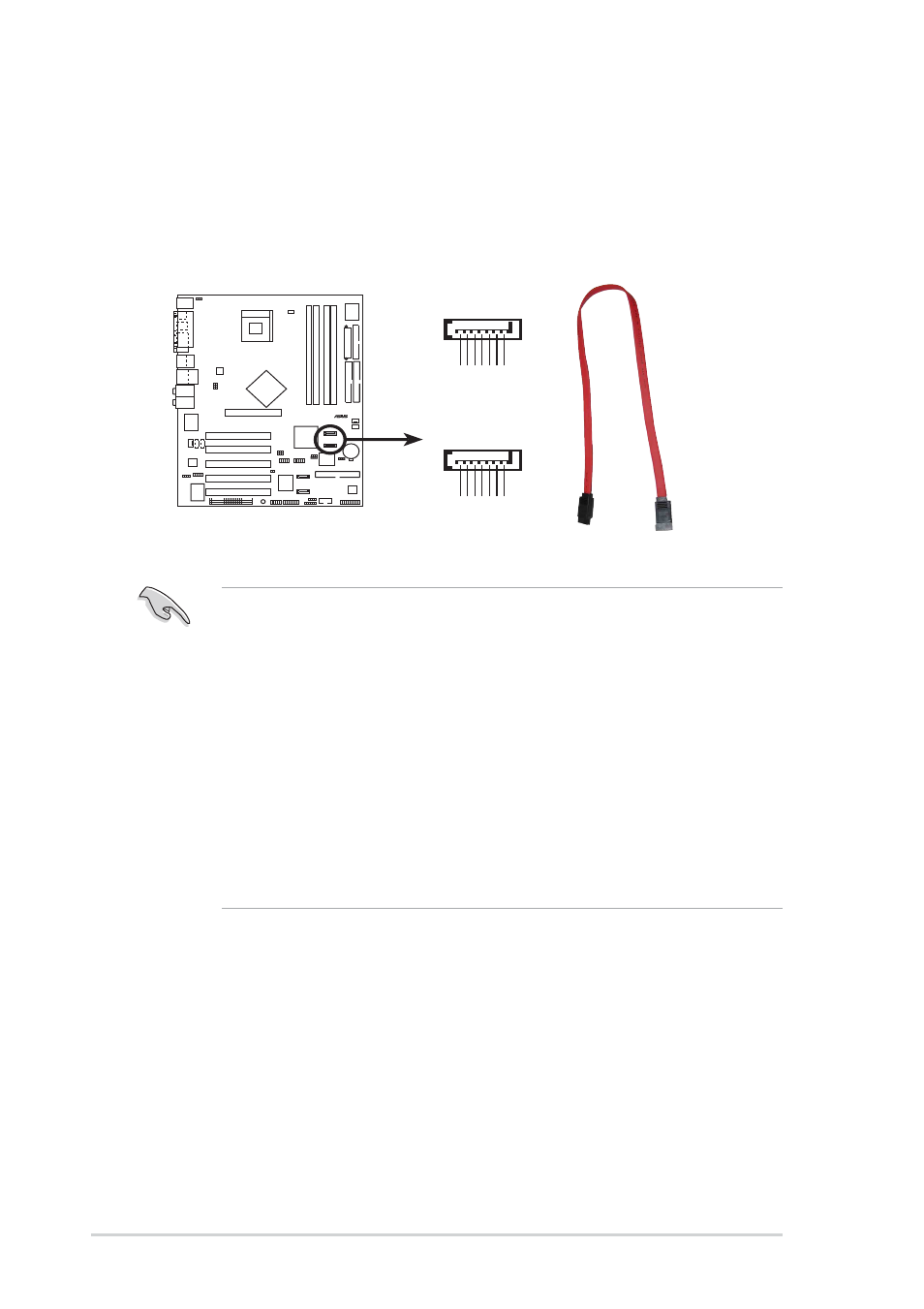 98, windows, Me, windows, Xp and windows | Xp service pack 1 when using serial ata, Sata1 | Asus P4P800-E Deluxe User Manual | Page 48 / 143