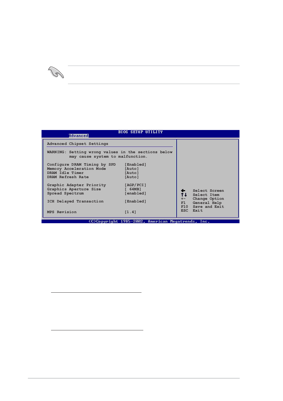 3 chipset, Hyper-threading technology [enabled, Configure dram timing by spd [enabled | 20 chapter 4: bios setup, Pentium, 4 cpu with hyper-threading technology support | Asus P4P800-E Deluxe User Manual | Page 90 / 143