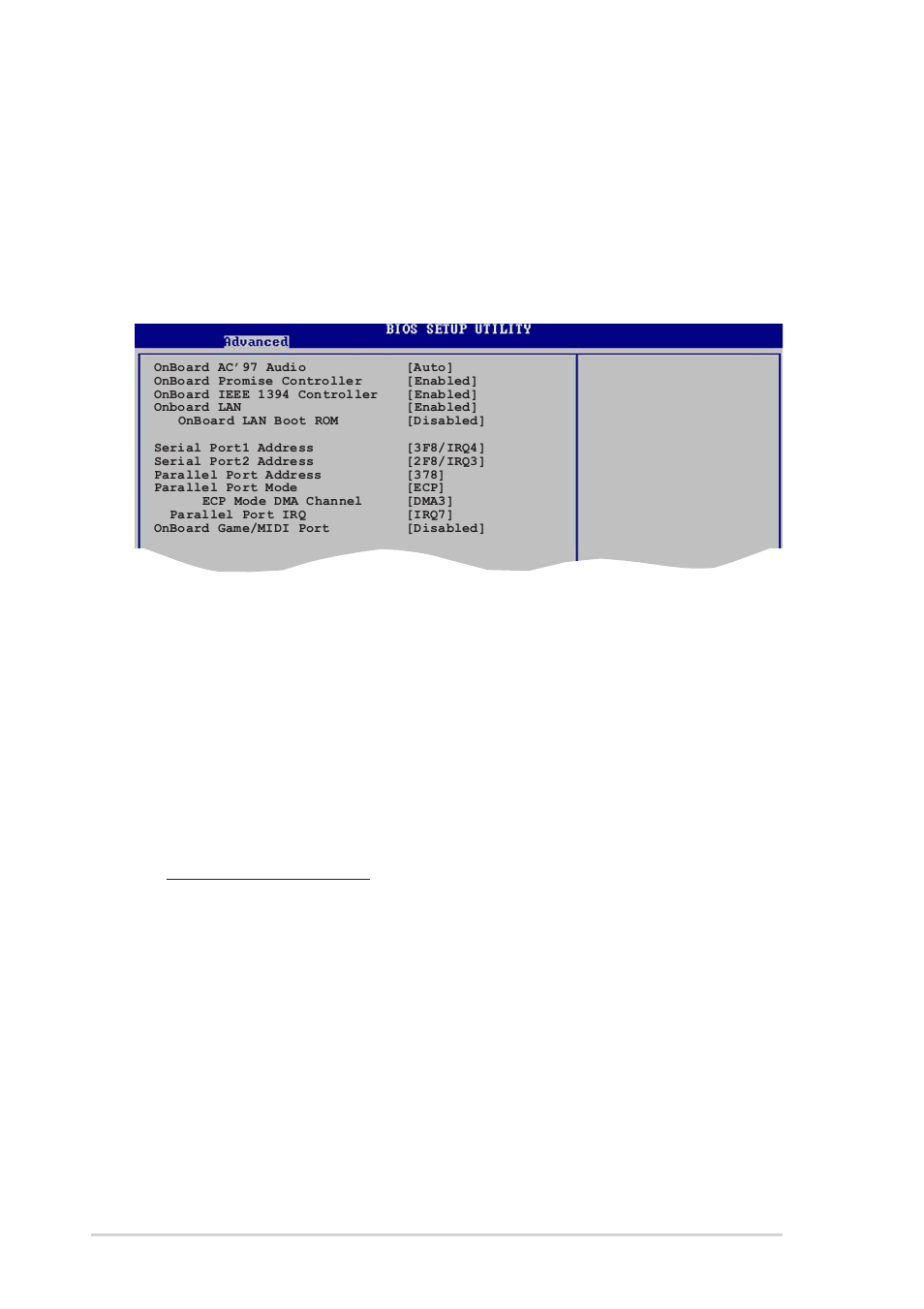 4 onboard devices configuration, Onboard ac’97 audio [auto, Onboard promise controller [enabled | Onboard ieee 1394 controller [enabled, Onboard lan [enabled, Ich delayed transaction [enabled, Mps revision [1.1, 22 chapter 4: bios setup, Configuration options: [disabled] [enabled, Configuration options: [1.1] [1.4 | Asus P4P800-E Deluxe User Manual | Page 92 / 143