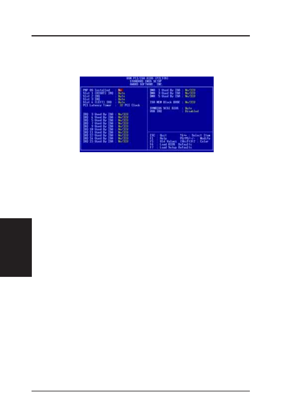 Iv. bios software, Pnp and pci setup | Asus P2L97A User Manual | Page 46 / 58