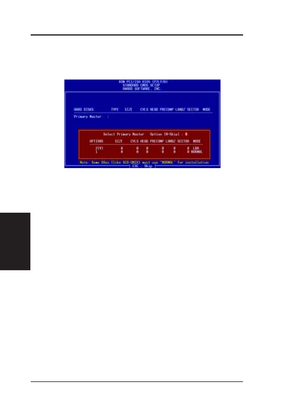 Iv. bios software, Ide hdd auto detection | Asus P2L97A User Manual | Page 50 / 58