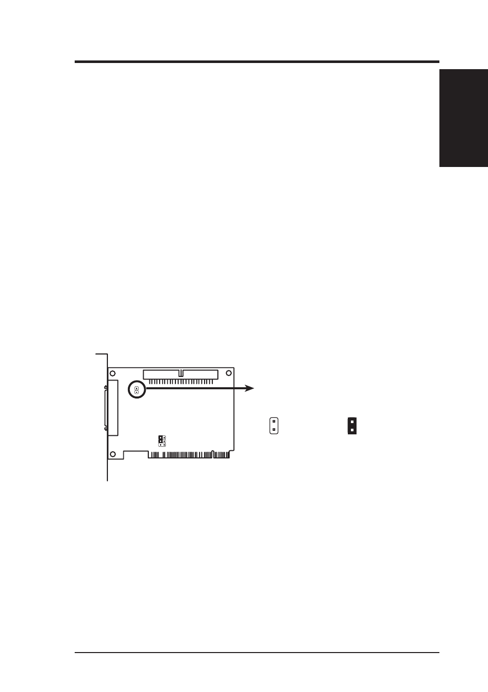 Vi. asus pci scsi cards, Terminator settings for the asus pci-sc860, Terminator settings for the asus pci-sc200 | Asus P2L97A User Manual | Page 57 / 58