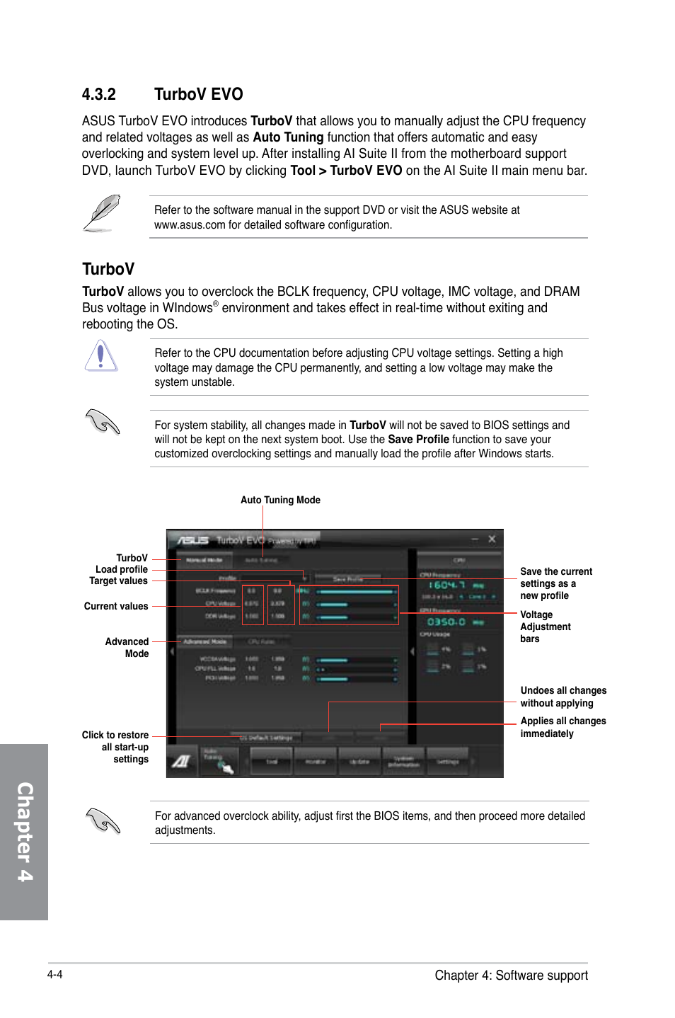 2 turbov evo, Turbov evo -4, Chapter 4 | Turbov | Asus P8Z77-V LK User Manual | Page 106 / 154