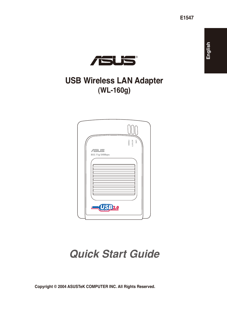 Asus WL-160g User Manual | 10 pages