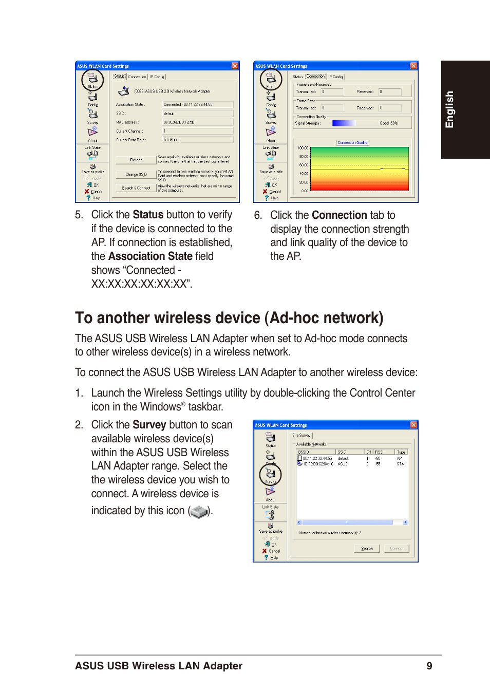 Asus WL-160g User Manual | Page 9 / 10