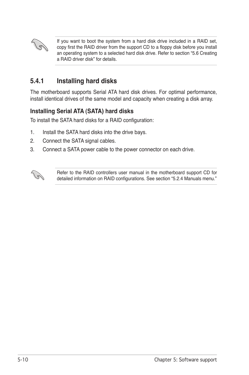 1 installing hard disks | Asus M2N-LR/SATA User Manual | Page 105 / 113
