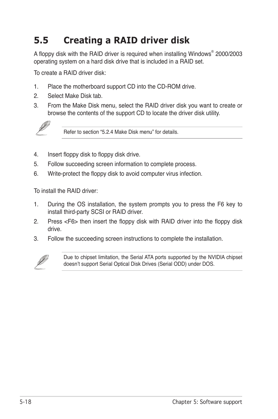 5 creating a raid driver disk | Asus M2N-LR/SATA User Manual | Page 113 / 113