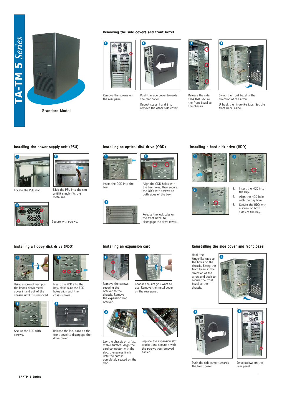 Ta-tm 5 series | Asus TM-58 User Manual | Page 2 / 2