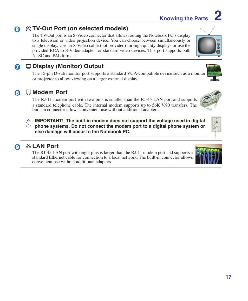 Asus F7E User Manual | Page 17 / 87