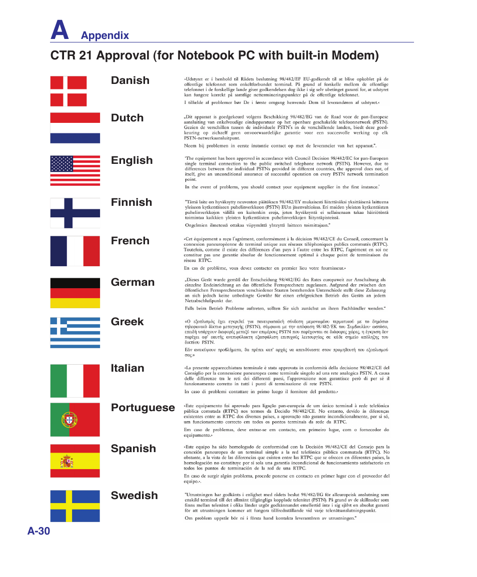 Asus F7E User Manual | Page 84 / 87