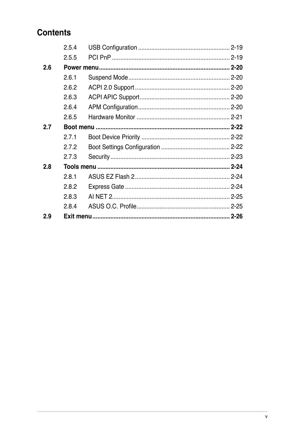 Asus P5Q SE2 User Manual | Page 5 / 64