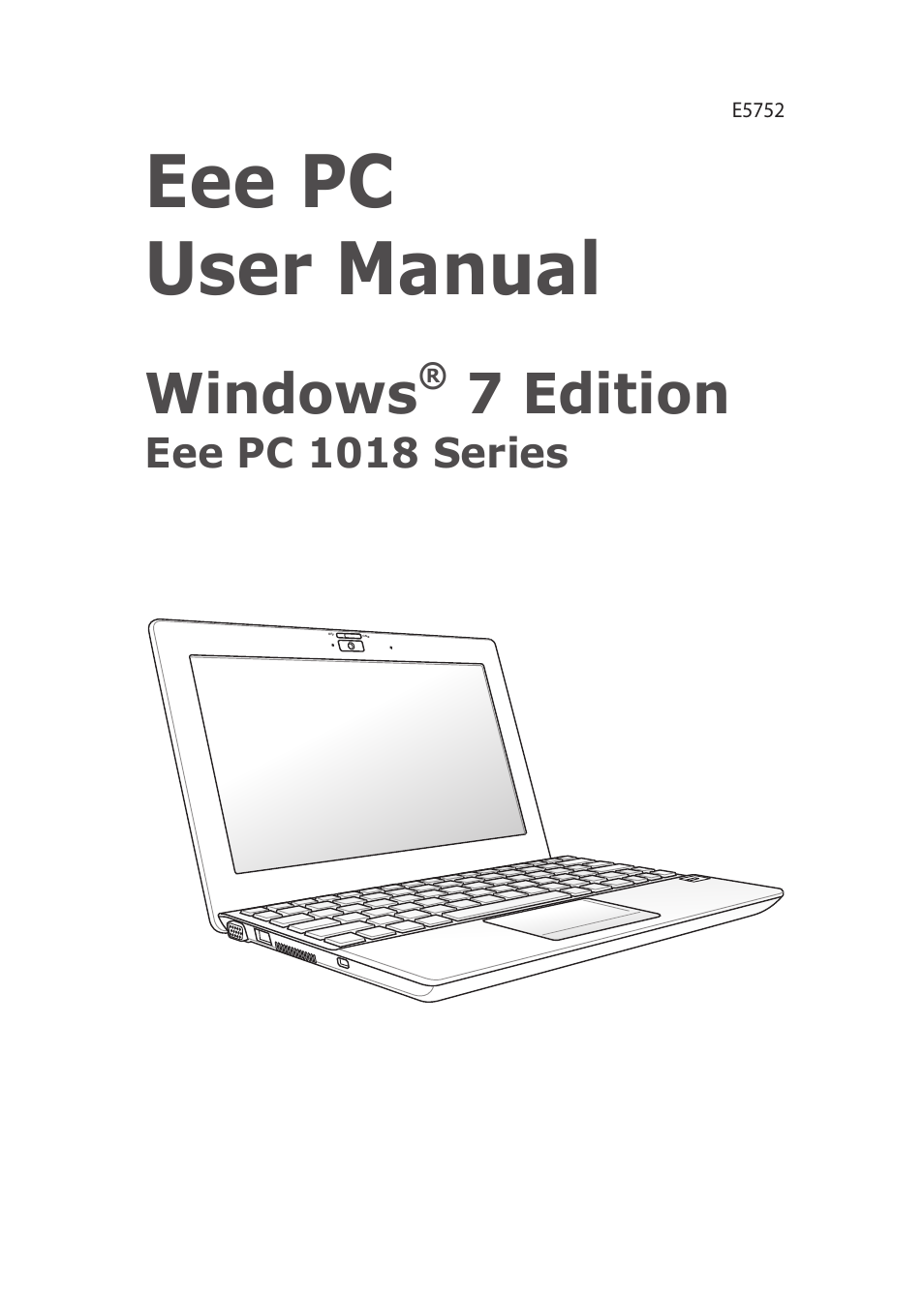 Asus Eee PC 1018P User Manual | 64 pages