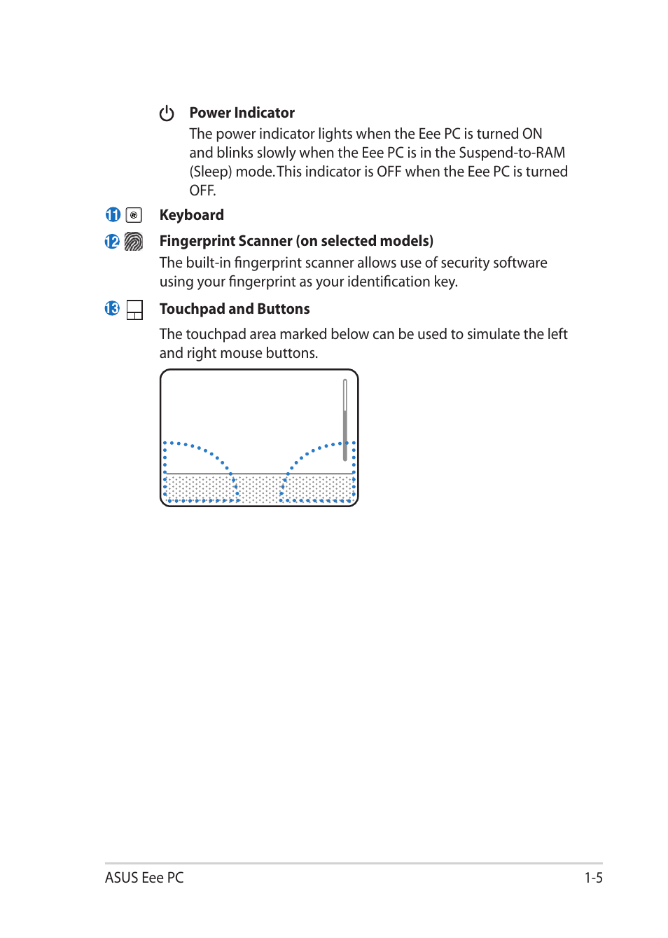 Asus Eee PC 1018P User Manual | Page 13 / 64