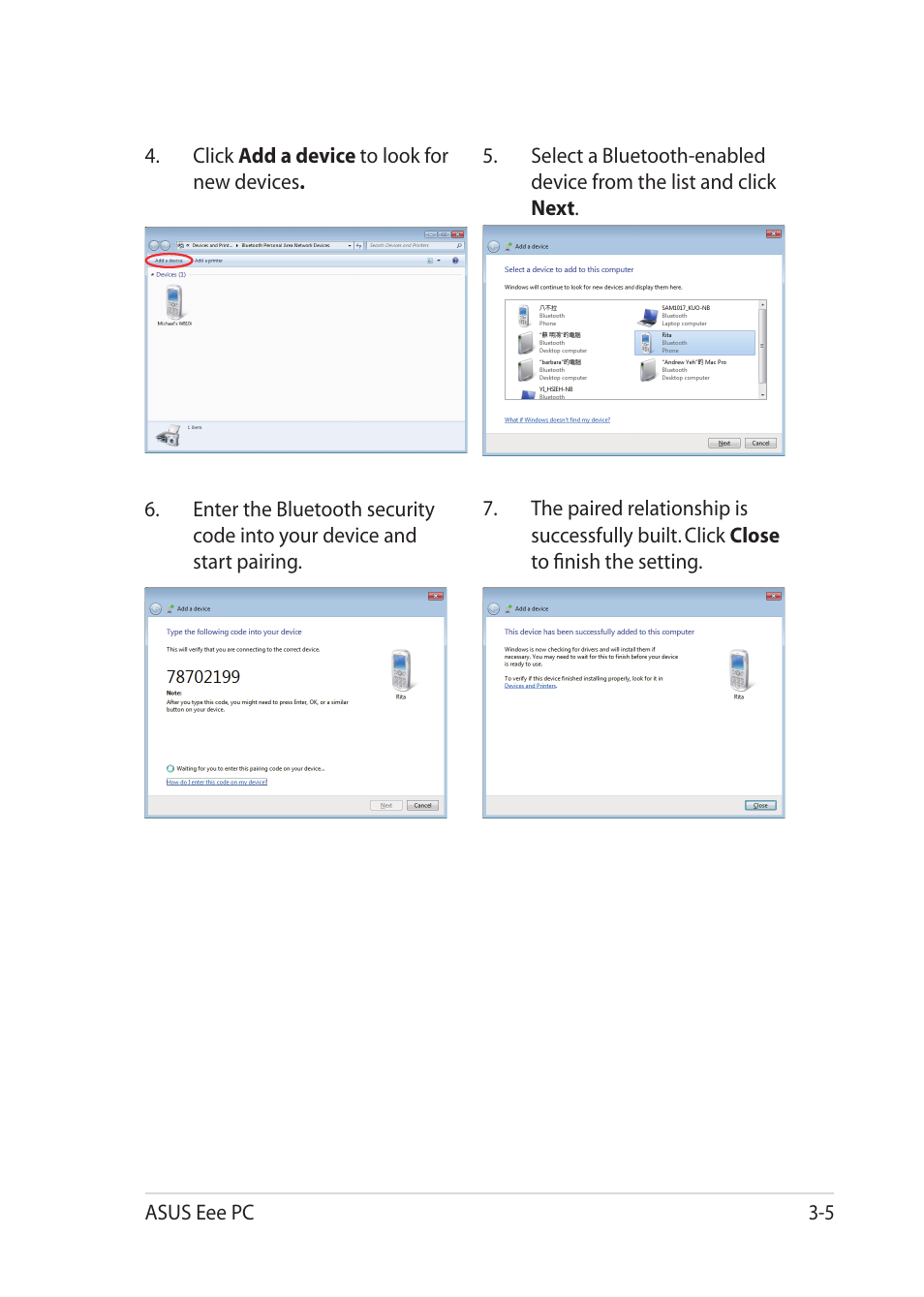 Asus Eee PC 1018P User Manual | Page 37 / 64