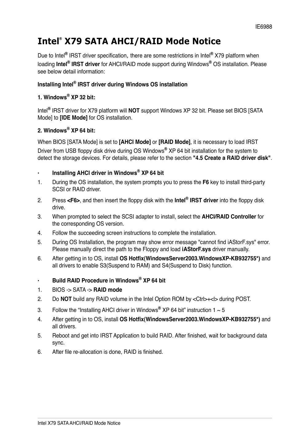 Asus SABERTOOTH X79 User Manual | 2 pages