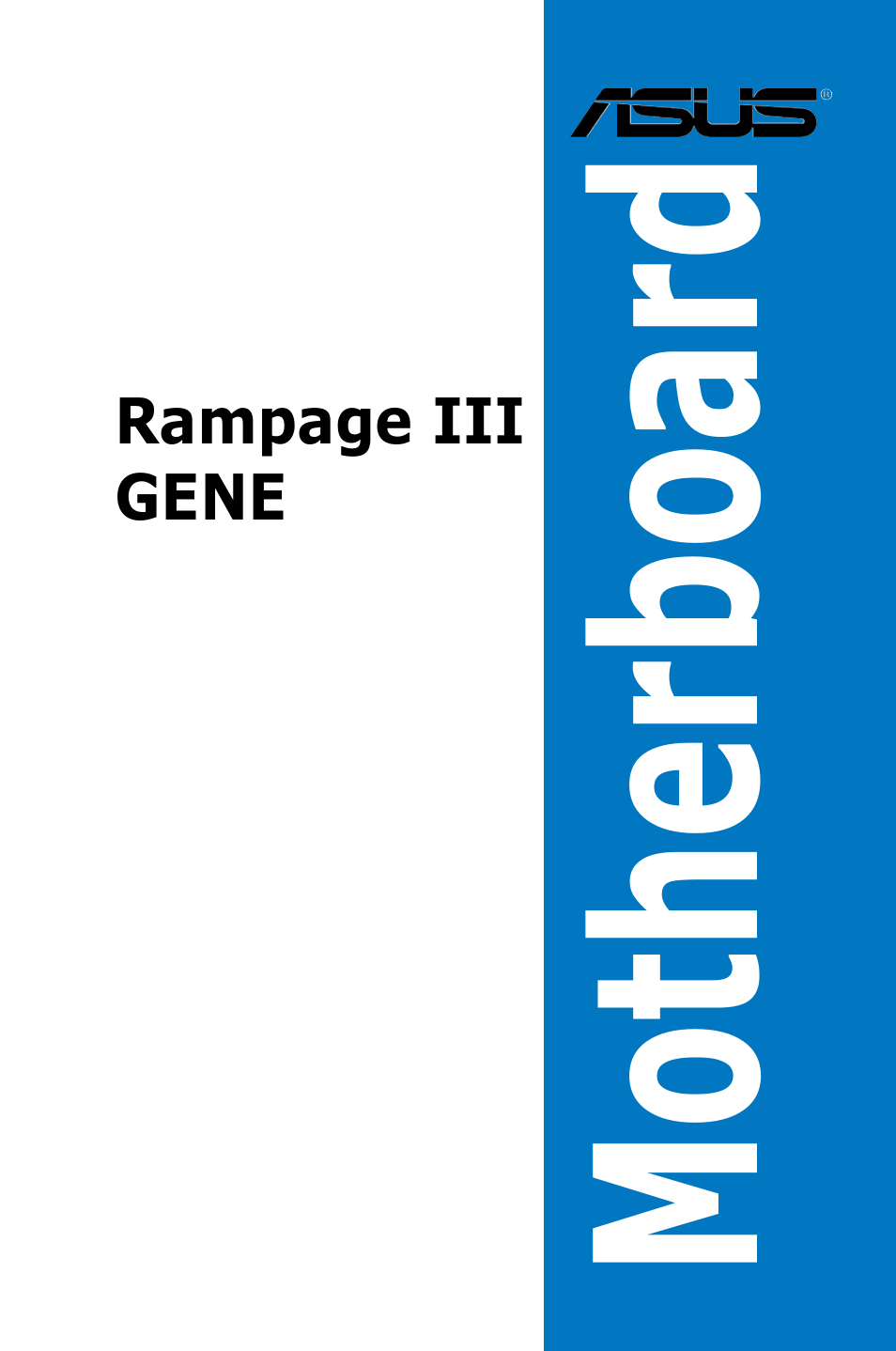 Asus Rampage III Gene User Manual | 164 pages