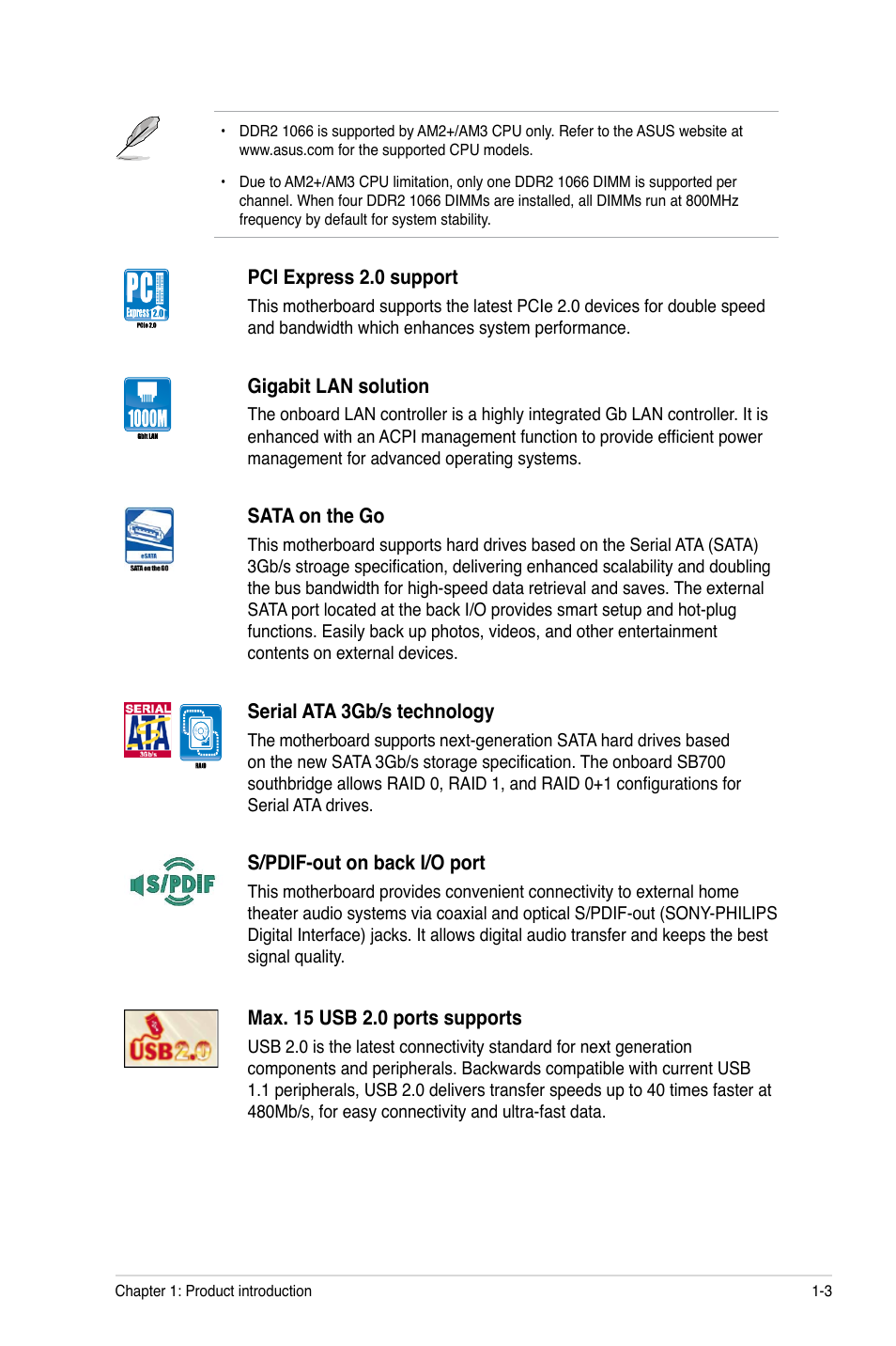 Asus M4A78 PLUS User Manual | Page 13 / 62