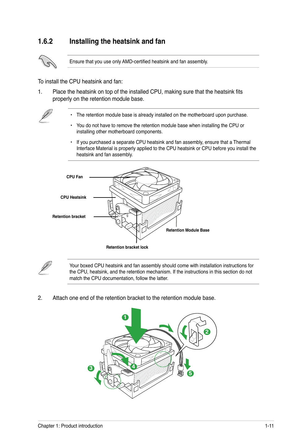 2 installing the heatsink and fan | Asus M4A78 PLUS User Manual | Page 21 / 62