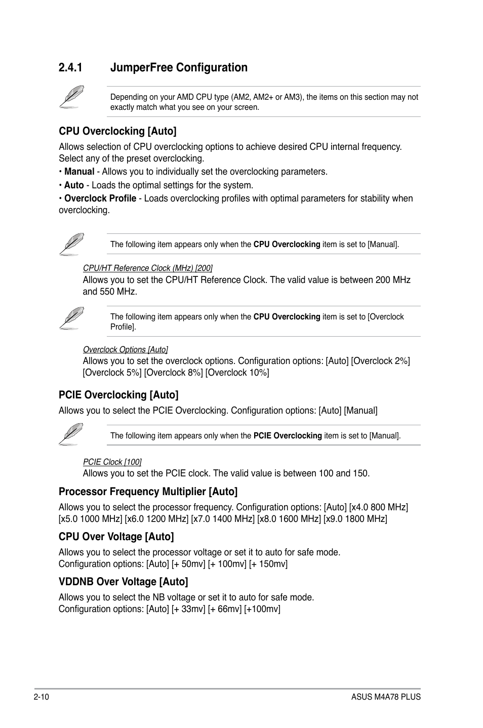 1 jumperfree configuration | Asus M4A78 PLUS User Manual | Page 50 / 62