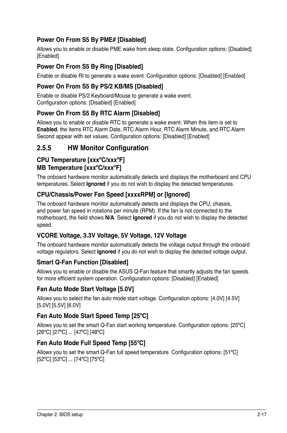 5 hw monitor configuration | Asus M4A78 PLUS User Manual | Page 57 / 62