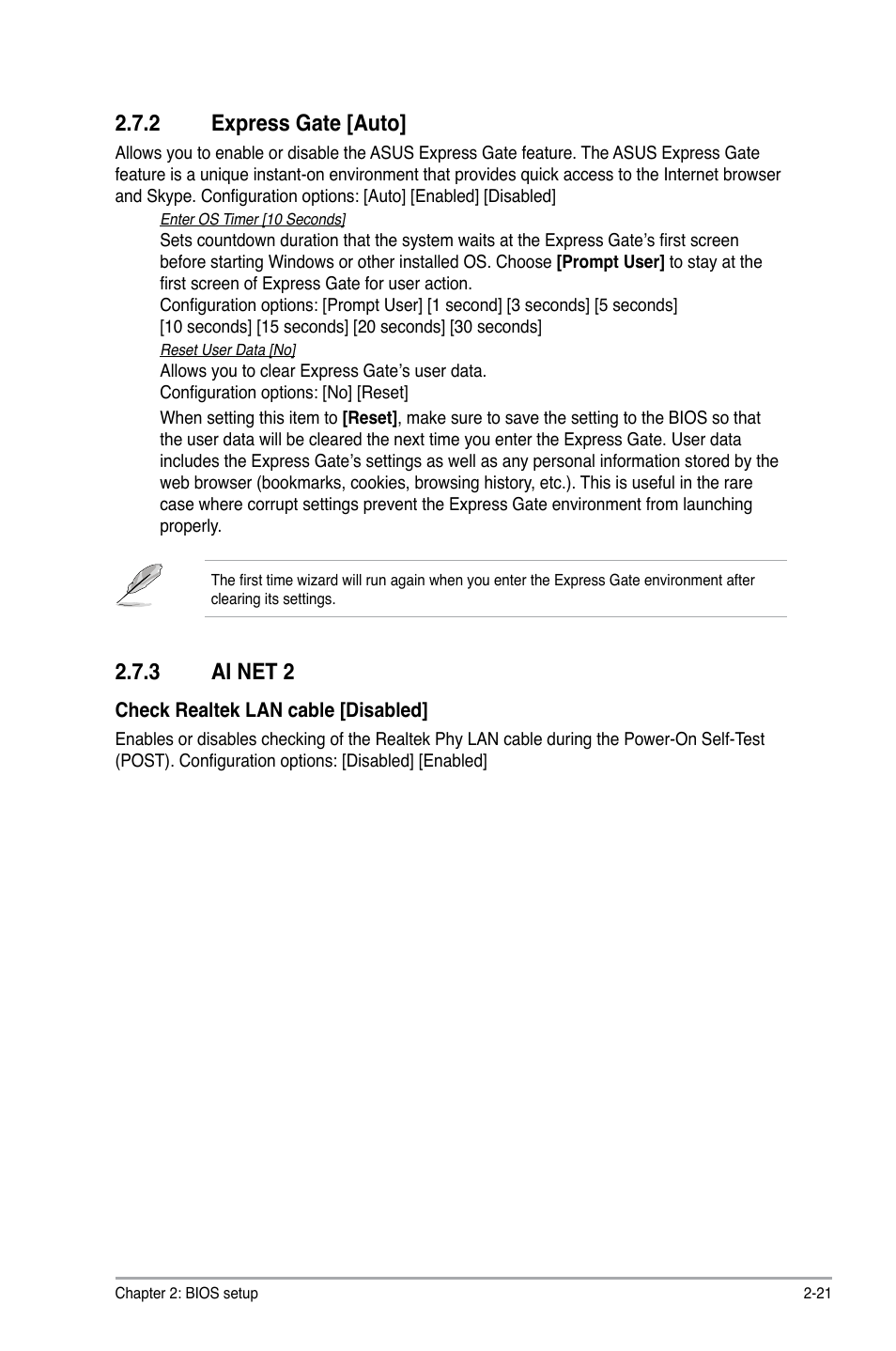 2 express gate [auto, 3 ai net 2 | Asus M4A78 PLUS User Manual | Page 61 / 62