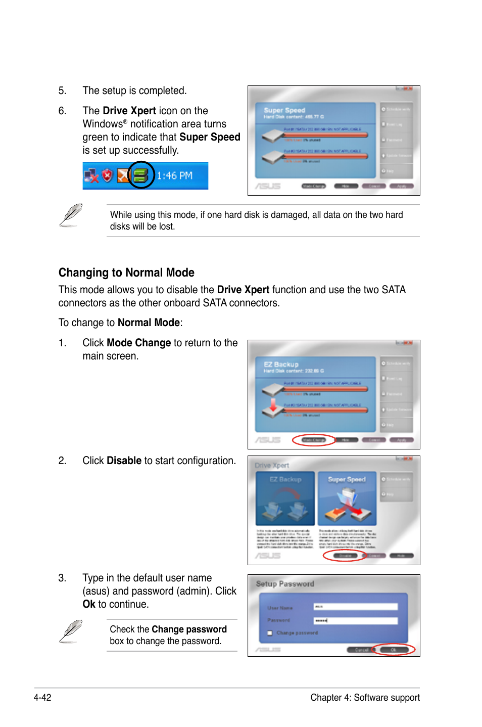 Changing to normal mode | Asus P5Q-E/WiFi-AP User Manual | Page 152 / 186