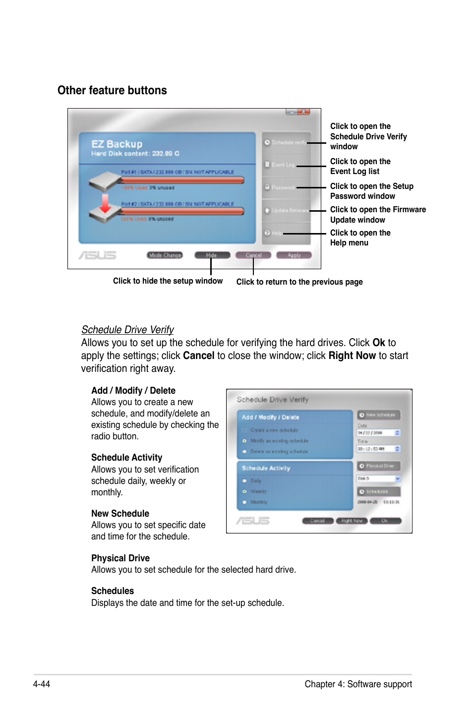 Other feature buttons | Asus P5Q-E/WiFi-AP User Manual | Page 154 / 186