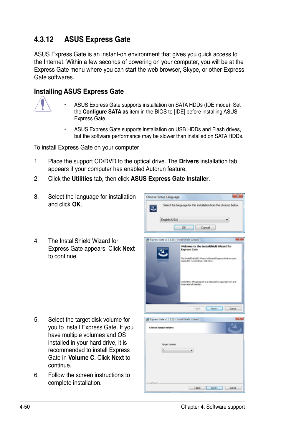 12 asus express gate, 12 asus express gate -50 | Asus P5Q-E/WiFi-AP User Manual | Page 160 / 186