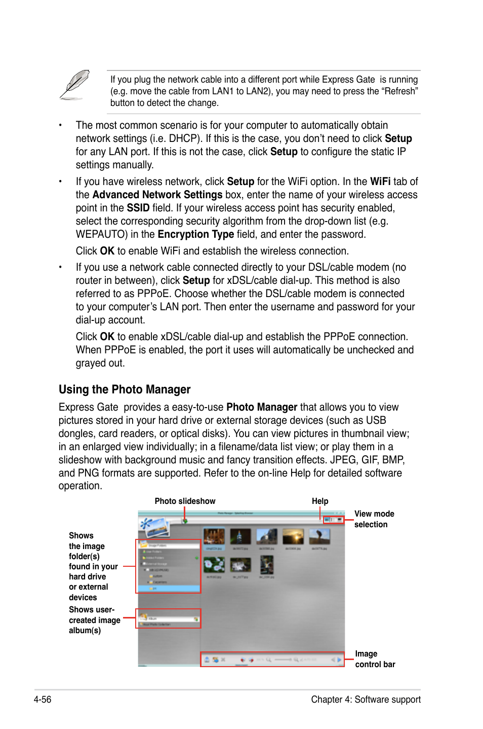 Using the photo manager | Asus P5Q-E/WiFi-AP User Manual | Page 166 / 186