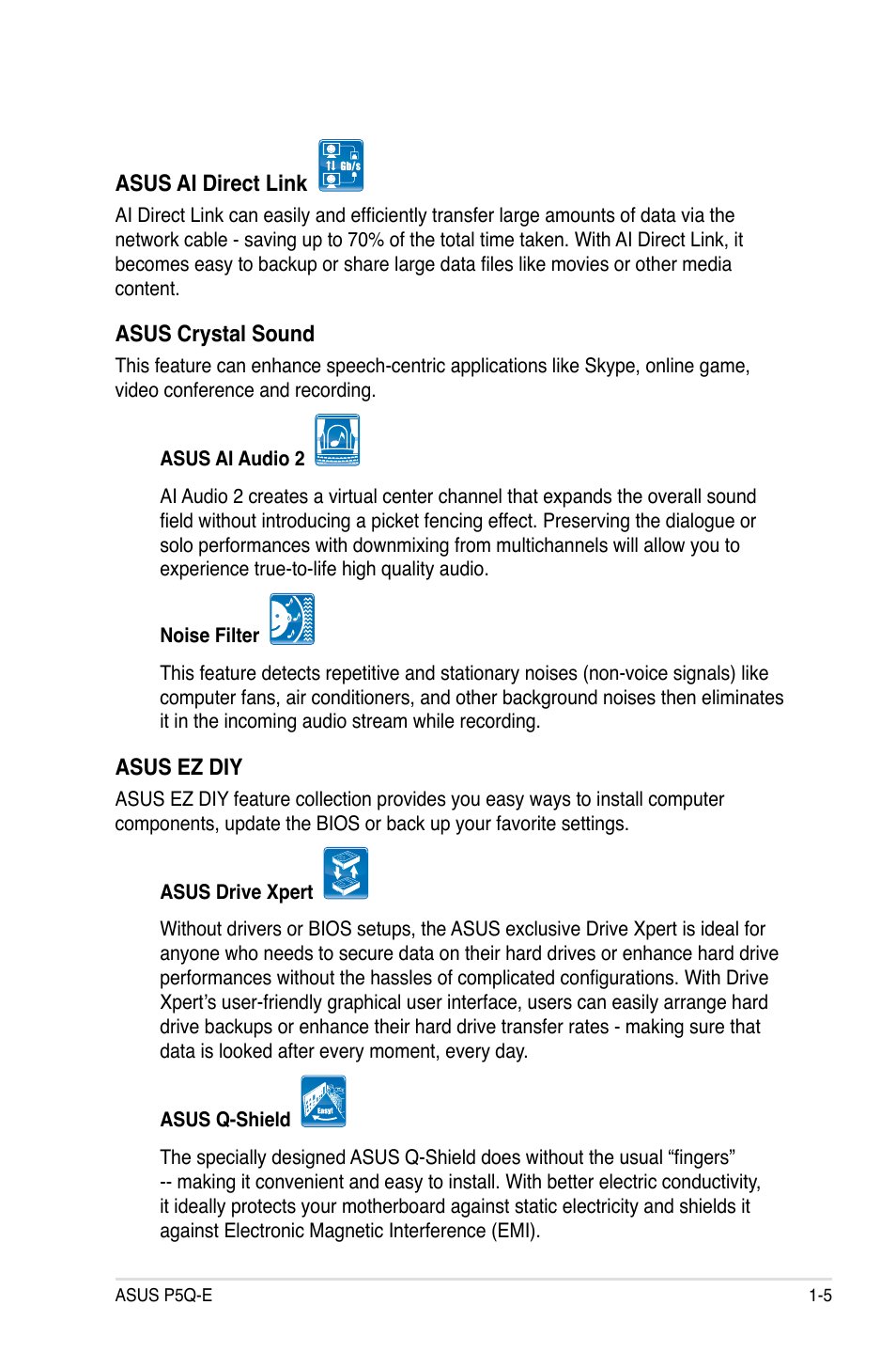 Asus P5Q-E/WiFi-AP User Manual | Page 21 / 186