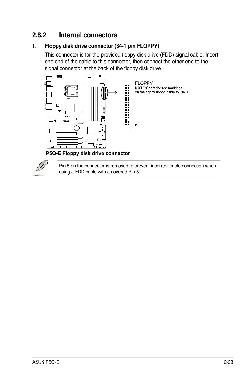 2 internal connectors, Internal connectors -23 | Asus P5Q-E/WiFi-AP User Manual | Page 49 / 186