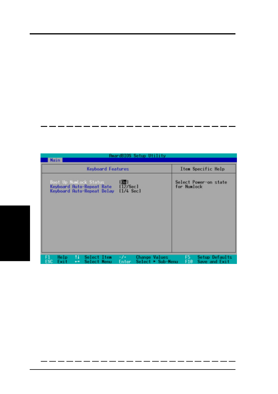 Bios setup, 2 keyboard features | Asus A7M266 User Manual | Page 58 / 104