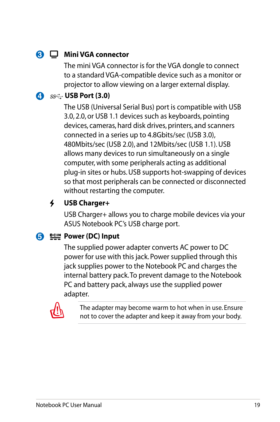 Asus UX31A User Manual | Page 19 / 98