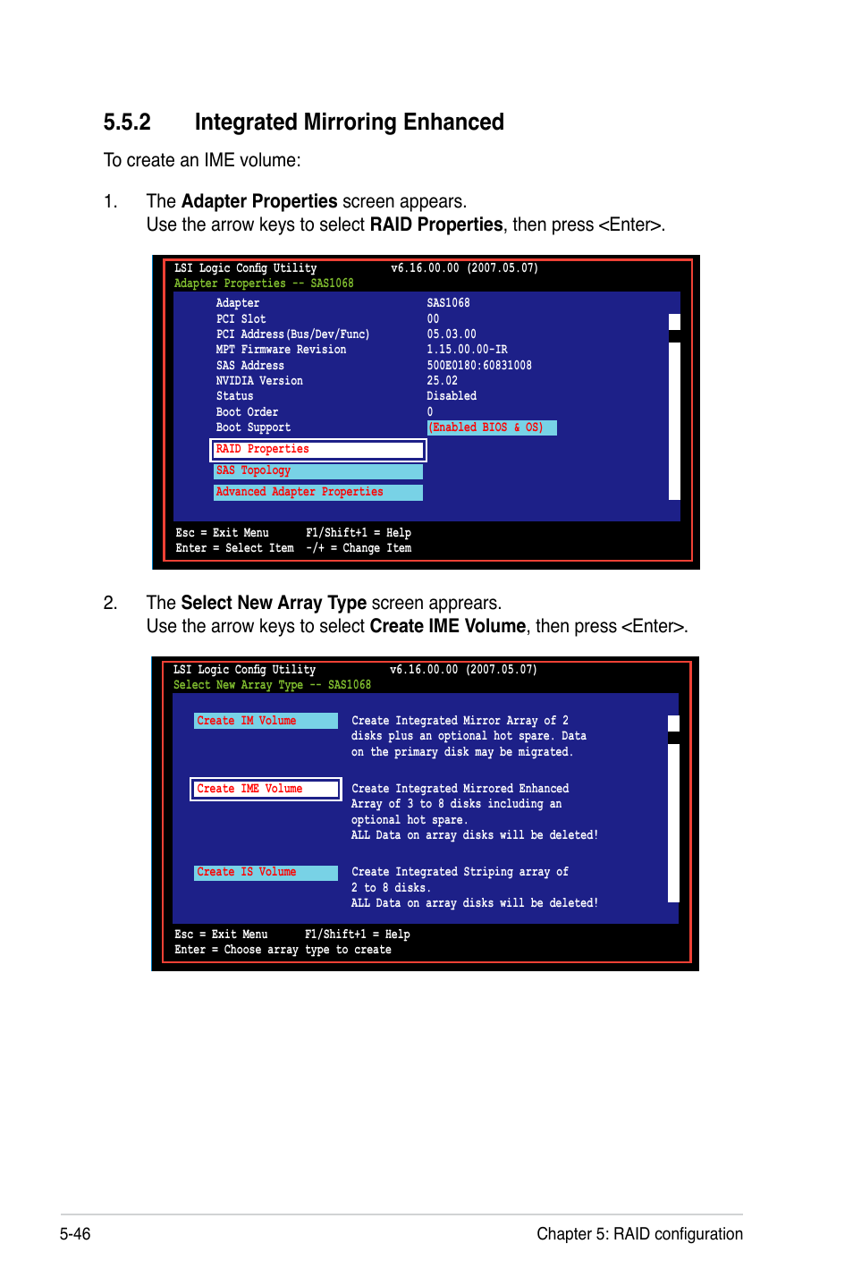 2 integrated mirroring enhanced | Asus P5BV/SAS User Manual | Page 144 / 184