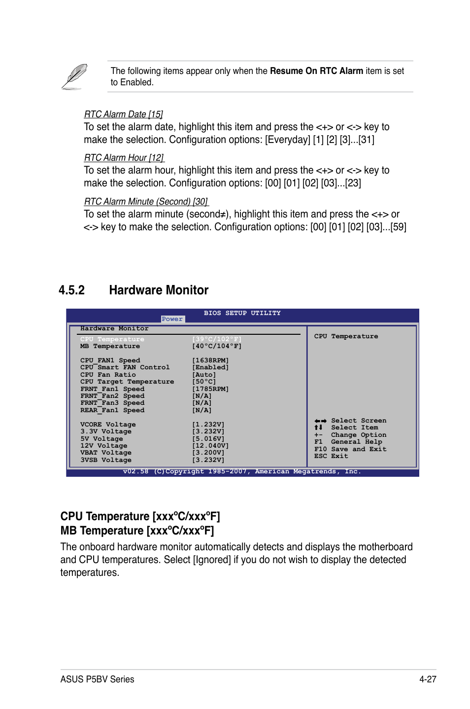 2 hardware monitor | Asus P5BV/SAS User Manual | Page 87 / 184