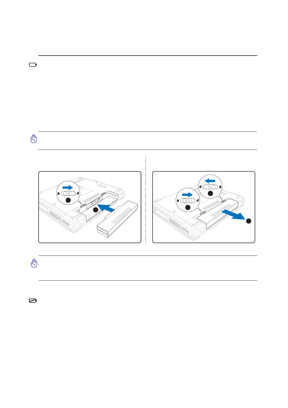 Using battery power, Charging the battery pack | Asus Z94L User Manual | Page 23 / 70