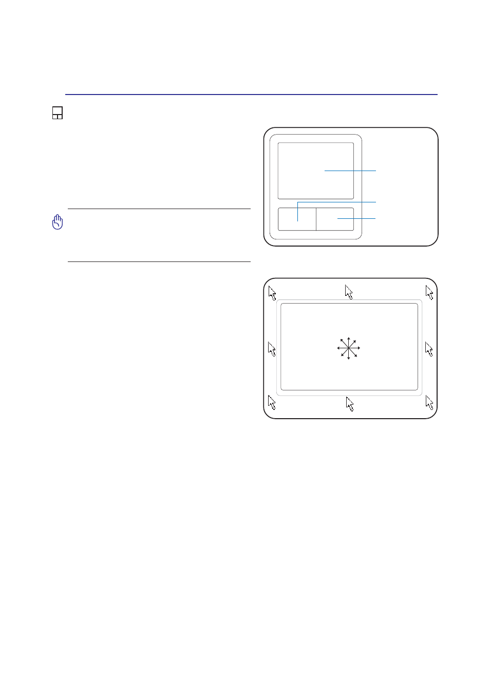 Pointing device, Using the touchpad | Asus Z94L User Manual | Page 35 / 70