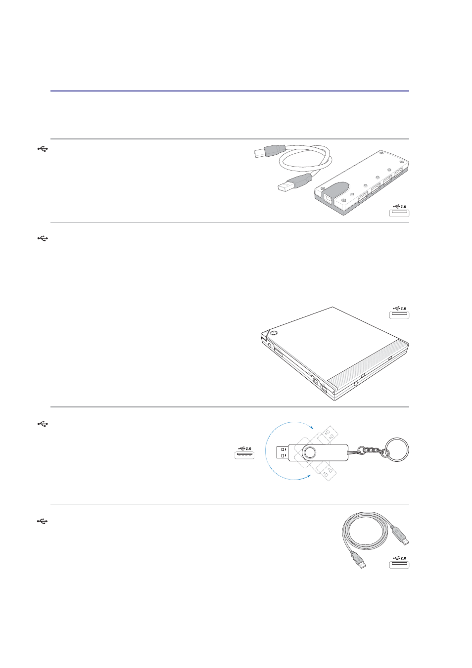 Optional accessories, Usb hub (optional), Usb 2.0 slim combo drive (optional) | Usb communication cable | Asus Z94L User Manual | Page 50 / 70