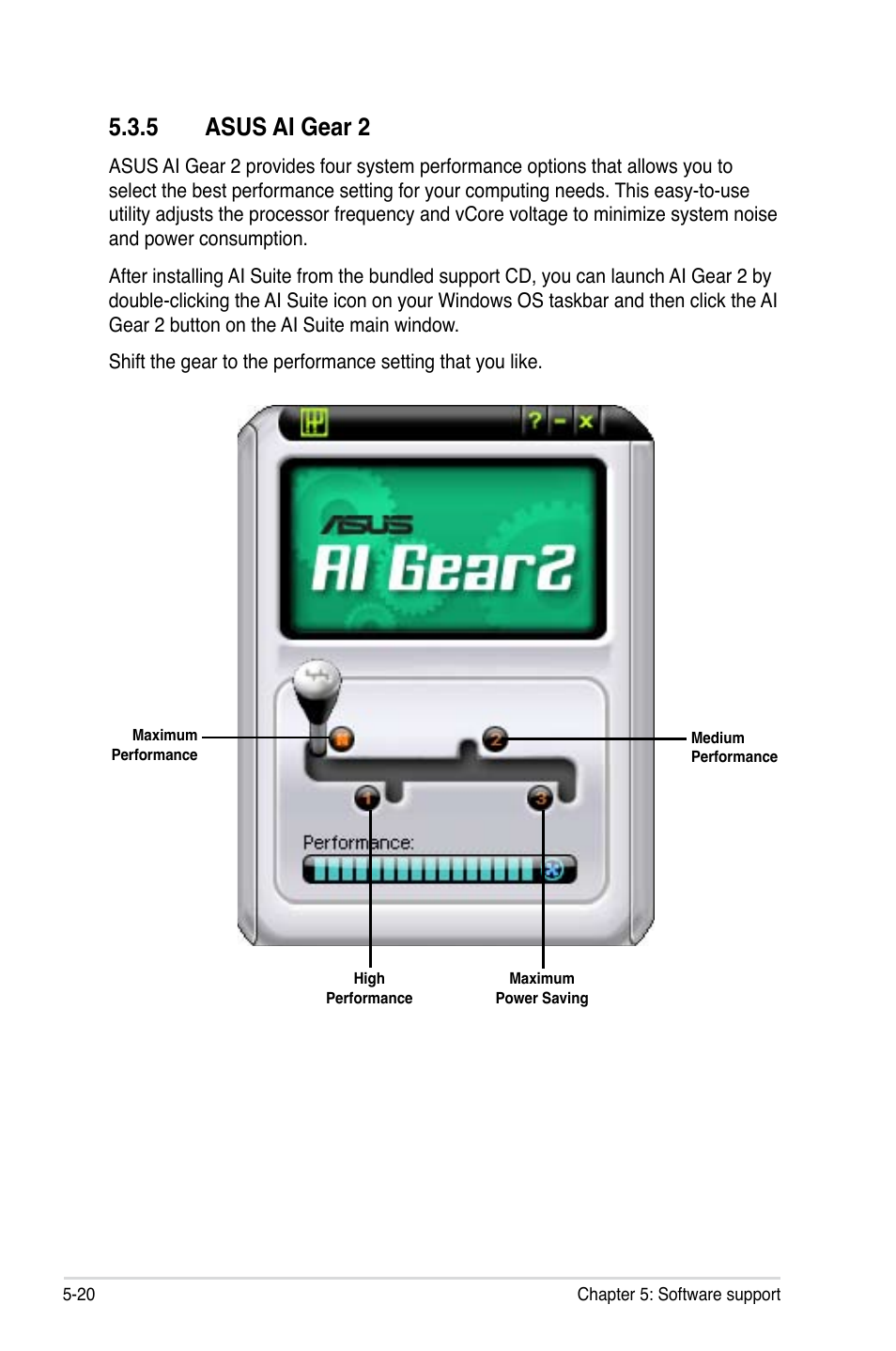 5 asus ai gear 2 | Asus P5K-E/WiFi-AP User Manual | Page 128 / 180