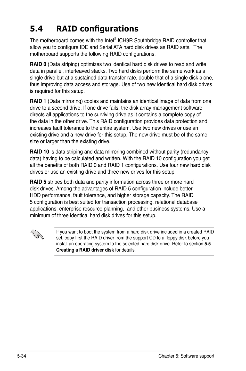 4 raid configurations | Asus P5K-E/WiFi-AP User Manual | Page 142 / 180