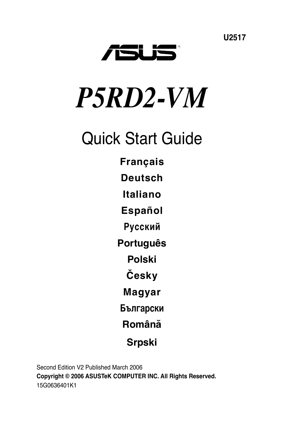 Asus P5RD2-VM User Manual | 37 pages