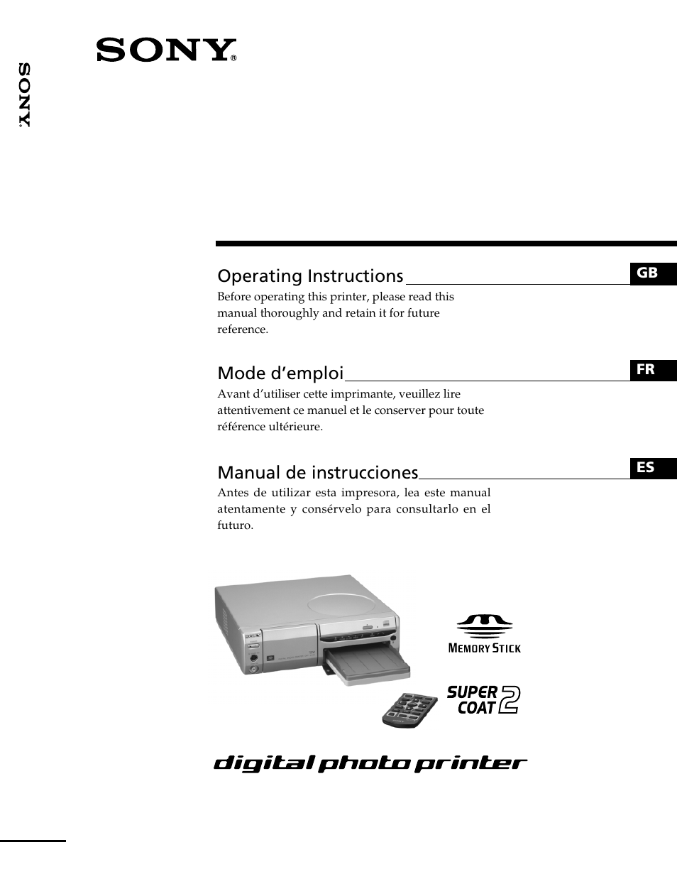 Sony DPP-SV88 User Manual | 344 pages
