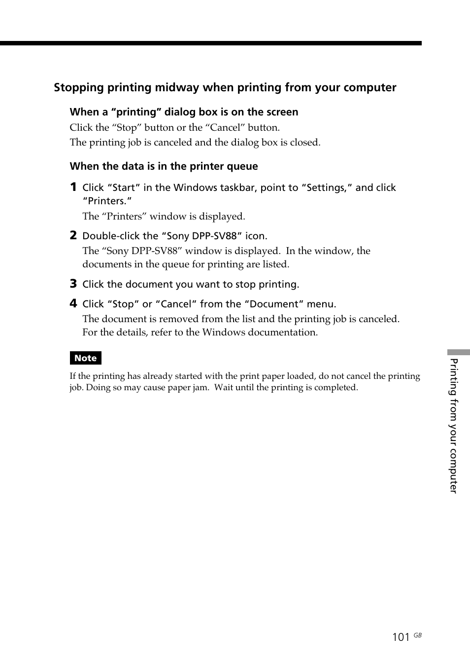 Sony DPP-SV88 User Manual | Page 101 / 344