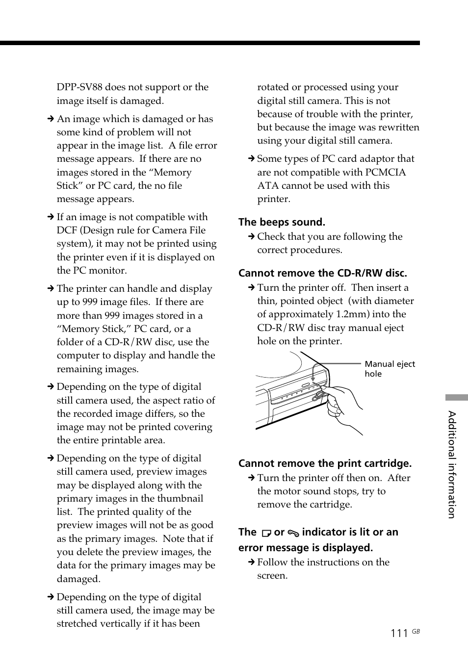 Sony DPP-SV88 User Manual | Page 111 / 344