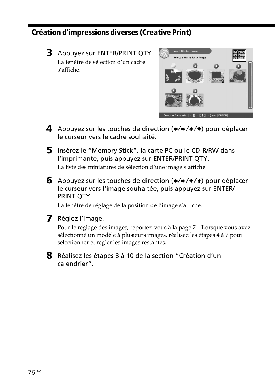 Création d’une image en plusieurs portions | Sony DPP-SV88 User Manual | Page 190 / 344