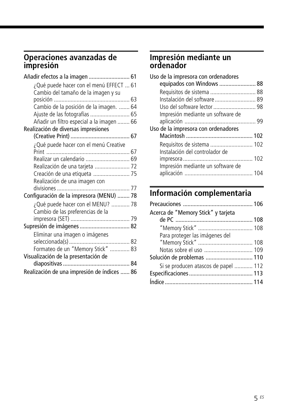 Operaciones avanzadas de impresión, Impresión mediante un ordenador, Información complementaria | Sony DPP-SV88 User Manual | Page 233 / 344